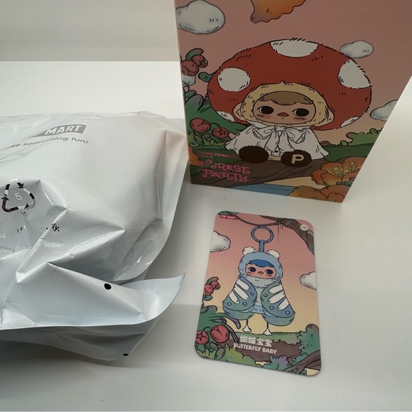 NWT Pop Mart | Pucky Forest Party Series Plush Pendant Confirmed Butterfly Baby - Picture 4 of 6